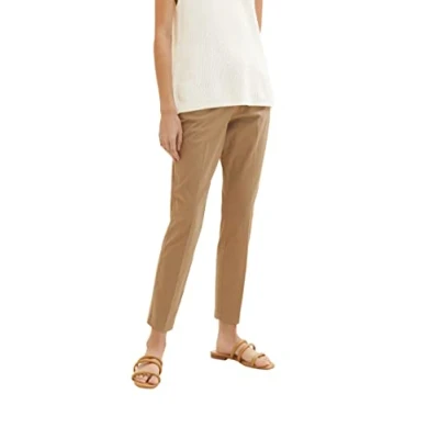 Abbildung von TOM TAILOR Damen 1037500 Hose, 28722 Dark Sepia, 34W / 30L