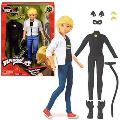 Abbildung von Playmates Toys Anziehpuppe Miraculous Spielpuppe Adrien und Cat Noir
