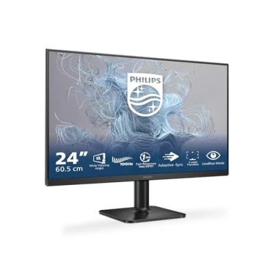 Abbildung von Philips 24E2N1100LB 24 Zoll Full HD Monitor, Adaptive Bildsynchronisation (1920x1080, 100 Hz, 1x D Sub, HDMI 1.4) schwarz