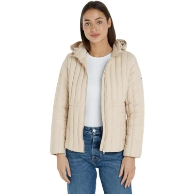 Abbildung von Tommy Hilfiger Feminine Jacket Daunenjacke, Damen, Größe: XS, Classic beige