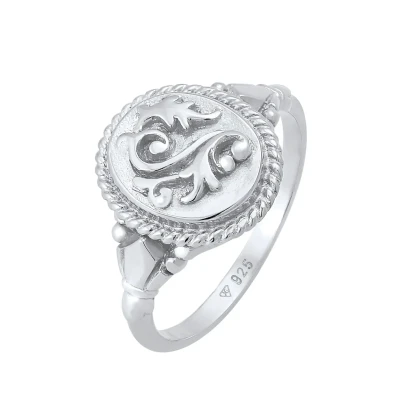 Abbildung von Elli Ring Damen Vintage Ornament Chunky Trend Blogger in 925 Sterling Silber