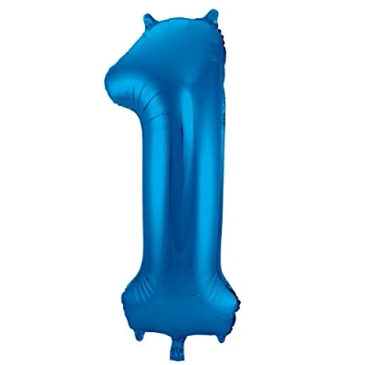 Abbildung von Ballonfolie 1 Blau 86 cm