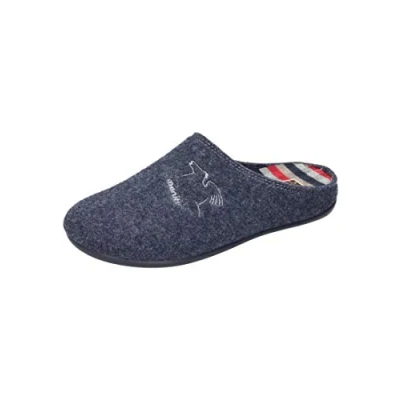 Abbildung von Manitu Hausschuh, Herren, Größe: 45, Marine Schuhe