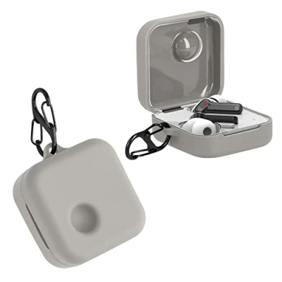 Abbildung von kwmobile Hülle kompatibel mit Nothing Ear (1) Kopfhörer Case TPU Silikon Cover Schutzhülle in Grau