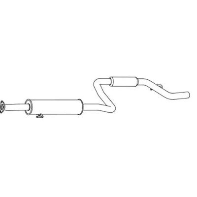 Abbildung von VEGAZ HOS 230 Mittelschalldämpfer mitte HONDA: Accord 7 Tourer