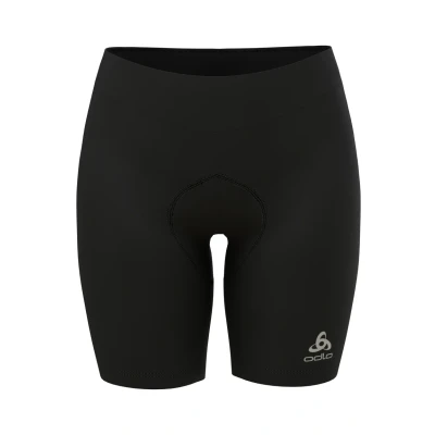 Abbildung von Odlo Damen Fahrradhose Kurz Essential I Gepolsterte Radlerhose Shorts, Schwarz, L EU