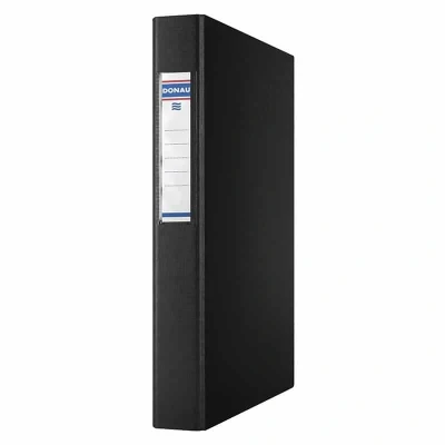 Abbildung von Ringbuch A4 Schwarz 2 Ring 25mm PP Karton