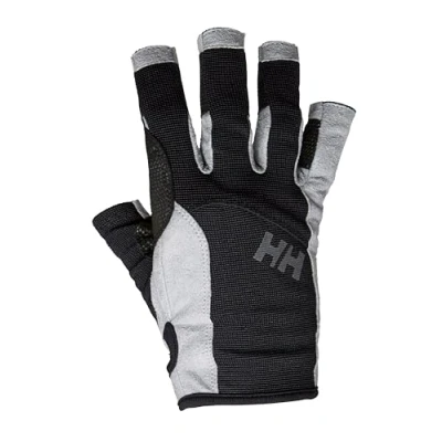Abbildung von Helly Hansen Unisex Sailing Glove Short Segelhandschuhe, Schwarz (Black), Small