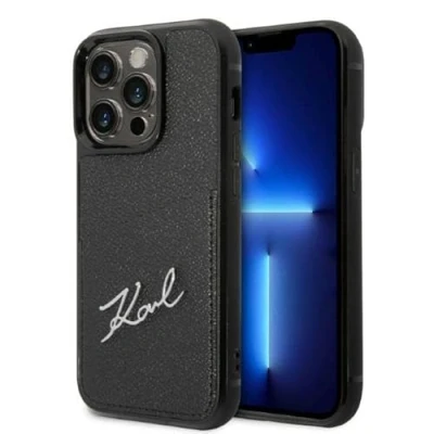 Abbildung von KARL LAGERFELD KLHCP14LSTMMK Hülle für iPhone 14 Pro 6,1&quot; hardcase Schwarz Monog