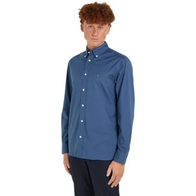 Abbildung von Tommy Hilfiger FLEX Hemd, Herren, Größe: XS, Aegean sea