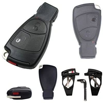 Abbildung von KONIKON Autoschlüsselgehäuse 2 Tasten Gehäuse Autoschlüssel Set Neu passend für Mercedes Benz W169 W202 W203 W208 W210 W211 W245
