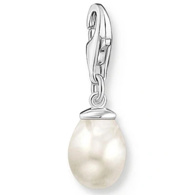 Abbildung von THOMAS SABO Charm Einhänger Perle Silber, 1997 082 14, mit Süßwasserzuchtperle