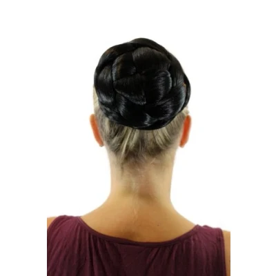 Abbildung von WIG ME UP Haarteil aufwendig geflochten Zopf Dutt Haarknoten Tracht Schwarz TC 2072 2