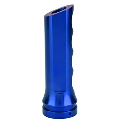 Abbildung von Gorgeri Universal Schaltknauf Abdeckung, Auto Aluminiumlegierung Handbremse Abdeckung Griff Protector Hülse(Schwarz)