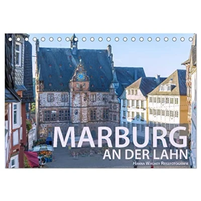 Abbildung von Marburg an der Lahn (Tischkalender 2025 DIN A5 quer), CALVENDO Monatskalender