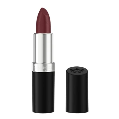 Abbildung von Rimmel Lasting Finish Lipstick 380 Pflaumen Kissen, cremiges Satin Finish, langanhaltendes 8 Stunden Tragegefühl, komfortable Formel, reichhaltiges Pigment