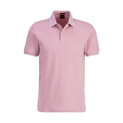 Abbildung von BOSS Passertip Poloshirt, Herren, Größe: Large, Open purple