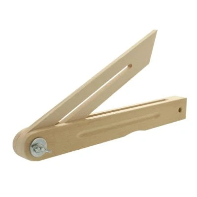 Abbildung von hedue® Buchenholzschmiege Winkelschmiege aus Buchenholz, Schmiege Winkelmesser 30 cm