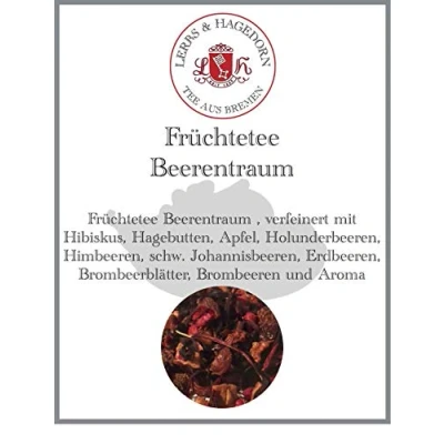 Abbildung von Lerbs &amp; Hagedorn, Früchte Tee Beerentraum lieblich 250g (ca. 21 Liter) Hibiskus, Hagebutten, Apfel, Holunderbeeren, Himbeeren