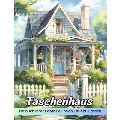 Abbildung von Taschenhaus Malbuch: Malvorlage „Taschenhaus“, Eine Bezaubernde Reise Durch Miniaturwohnungen