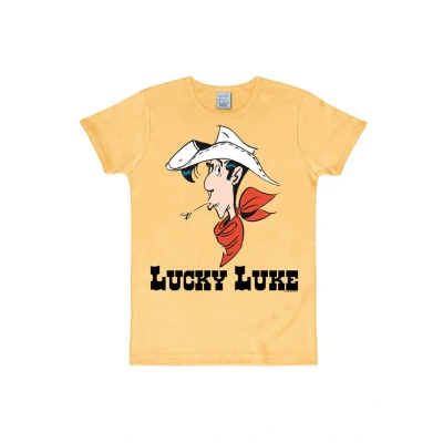 Abbildung von Logoshirt Lucky LUKE Tshirt print, Herren, Größe: Medium, Sandgelb