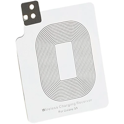 Abbildung von Callstel Wireless Charging: Qi kompatibles Receiver Pad für Samsung Galaxy S5 (Receiver Ladegerät, Lader, Induktives)