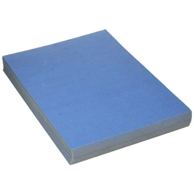 Abbildung von Fellowes APEX Leatherboard Cover 6501101 100 Stück A4 blau