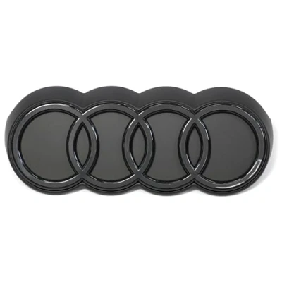 Abbildung von Audi 8Y08536003FZ Ringe Zeichen vorn Kühlergrill Black Edition Emblem Logo, schwarz/anthrazit *** nur für Facelift ab Produktion Februar 2024