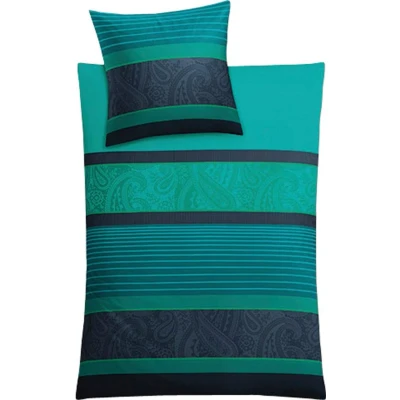 Abbildung von Kleine Wolke Bettwäsche &quot;Cambridge&quot;, (2 tlg.), in Mako Satin Qualität, 100% Baumwolle, Bett und Kopfkissenbezug mit Reißverschluss, pflegeleicht, seidigem Glanz, ganzjährig einsetzbar