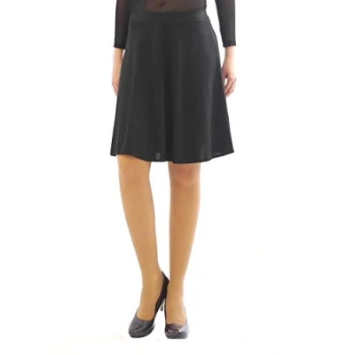Abbildung von YESET Midirock Swing Rock Midi hohe Taille Falten Gummibund Skirt maxi schwingend