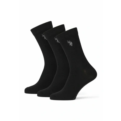 Abbildung von U.S. POLO ASSN. 3 Pack Aubrey Socken für Männer in Schwarz, 43/46