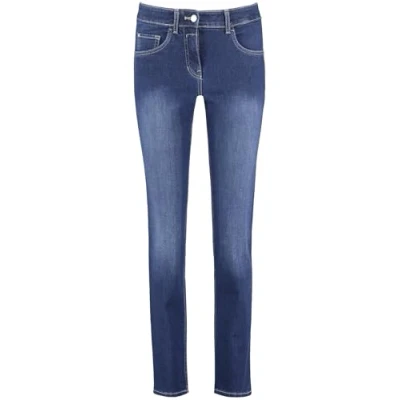 Abbildung von Gerry Weber Pocket SOL INE BEST ME Jeans Slim Fit, Damen, Größe: 40, Blue denim with use