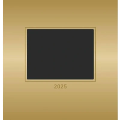 Abbildung von Alpha Edition Foto Bastelkalender Gold 2025, 21x22cm, Do it yourself Kalender mit Seiten aus hochwertigem Bastelkarton, gestaltbares Titelblatt und ... int. Kalendarium: calendar