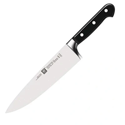 Abbildung von ZWILLING Professional S Kochmesser, Klingenlänge: 26 cm, Breites Klingenblatt, Rostfreier Spezialstahl/Kunststoff Griff mit Nieten, Schwarz [Made in Germany]