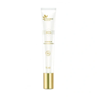 Abbildung von Fleurance Nature Augen und Lippenkontur, Anti Falten, Bio Elix Royal, Falten Gesichtspflege für Damen, Kosmetika, zertifiziert Cosmos, Gesichtspflege, Hyaluronsäure, Ecocert 21202