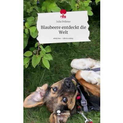 Abbildung von Blaubeere entdeckt die Welt. Life is a Story story.one