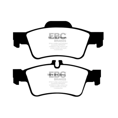 Abbildung von Bremsbelagsatz, Scheibenbremse EBC Brakes DP41491R