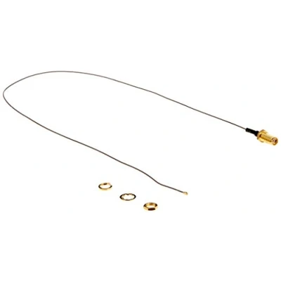 Abbildung von Delock Antennenkabel SMA Buchse zum Einbau zu MHF® 4 Stecker 0.81 50 cm