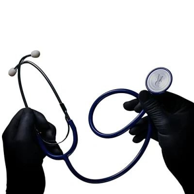 Abbildung von Flachkopf Stethoskop, Med Comfort, blau, 1 Stück Hochwertiges Stethoskop für Ärzte und Krankenschwestern