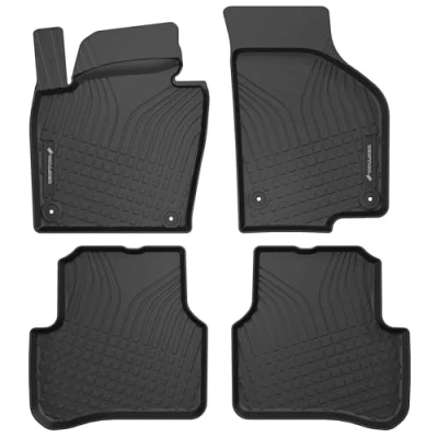 Abbildung von WALSER Premium Fussmatten Auto kompatibel mit VW Passat B7/B7 Variant 2010 2015, B6/B6 2005 2010, CC B7 2011 2016, B6 2008 2012, 100% passgenaue Gummimatten Made in EU