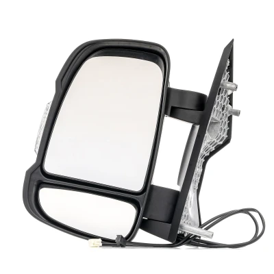 Abbildung von Außenspiegel Alkar 9233922 links manuell mit Temperatursensor, Weitwinkelspiegel, kurzer Spiegelarm, konvex für Linkslenker FIAT: Ducato III Bus