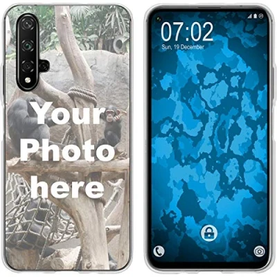 Abbildung von PhoneNatic Case kompatibel mit Honor 20 Personalisierte Handyhülle Clear zum selbst gestalten eigenem Foto