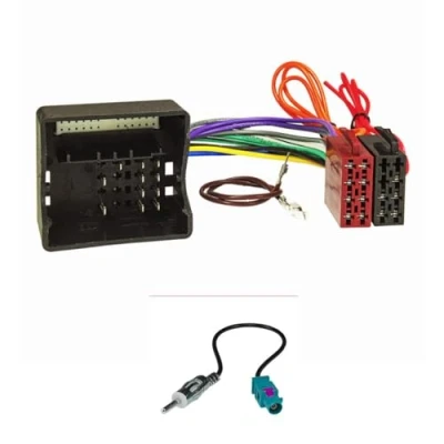 Abbildung von tomzz Audio 7034 004 Radio Anschluss Montage Set kompatibel mit Mercedes Smart ab 2004 Quadlock 20 oder 30 auf 16pol ISO Norm