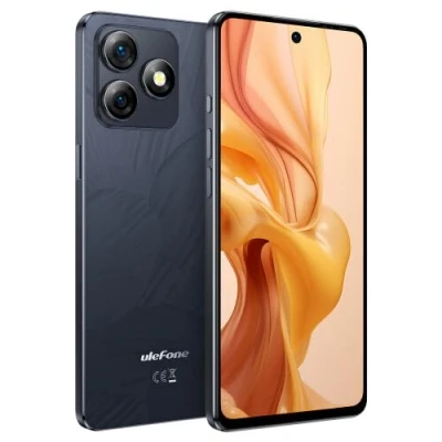 Abbildung von Ulefone 5G Handy ohne Vertrag Note 18 Ultra, 50MP+50MP+32MP Kamera, Dimensity 720 12GB+256GB, DUAL SIM Android 13 Smartphone, 6,78&#039;&#039; FHD+, IR Blaster, Fingerabdruck+Gesichtsentsperrung NFC Schwarz