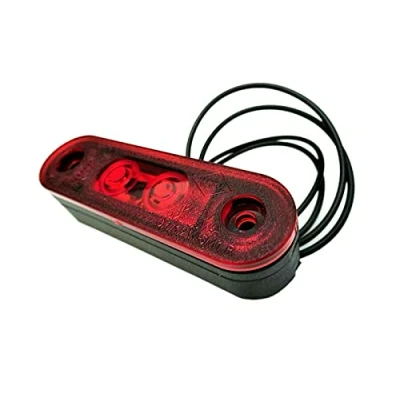 Abbildung von MelTruck Rot LED Umrissleuchte Positionsleuchte hinten 12/24V f. LKW PKW Anhänger Trailer