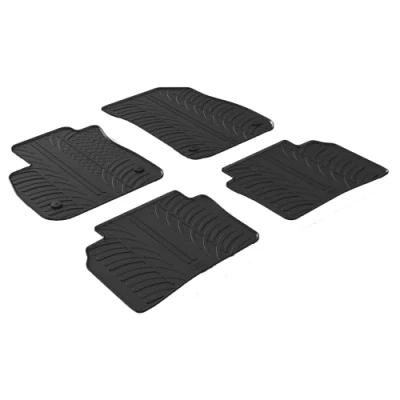 Abbildung von Gledring 0095 Fußmattensatz Gummi vorne und hinten 4 schwarz 750mm 550mm OPEL: Insignia B Grand Sport, Sports Tourer