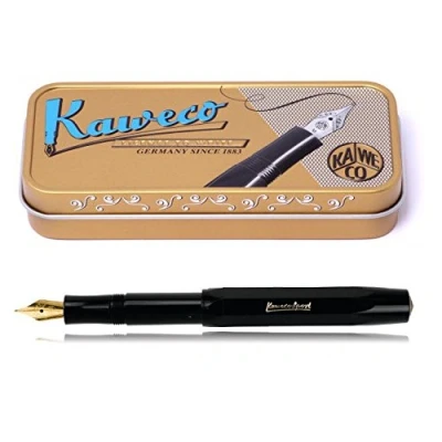 Abbildung von Kaweco Füllhalter CLASSIC SPORT Set Schwarz, Federbreite M, inkl. Clip und 6 Tintenpatronen