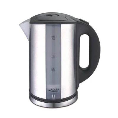 Abbildung von Elektrischer Wasserkocher ADLER AD 1216 1,7l Silber 1 Stk.