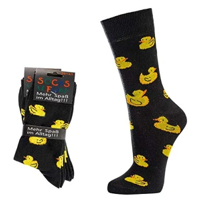 Abbildung von Socks 4 Fun Freizeitsocken Socken Motiv Ente (2 Paar)