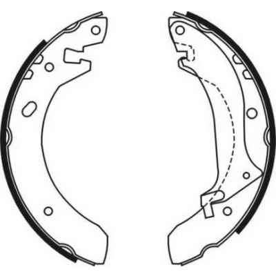 Abbildung von ABE C0I001ABE Bremsbacken Hinterachse 254 38 TRW LAND ROVER: Freelander I SUV Cabrio,